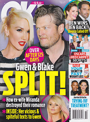 Illustration for article titled This Week In Tabloids: Kim Is Leaving Kanye, Gwen Is Leaving Blake, and I'm Leaving Earth